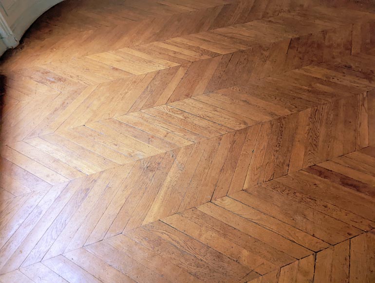 Lot de 14 m² de parquet point de Hongrie en chêne Lot de 14 m² de parquet point de Hongrie en chêne-4