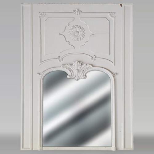 Trumeau de style Louis XV au grand tournesol