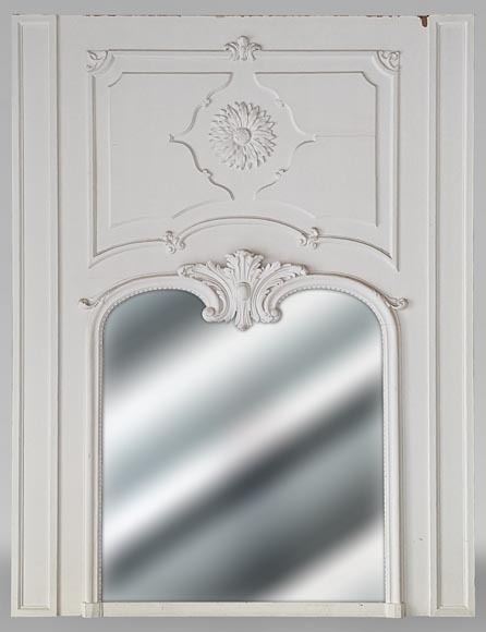 Trumeau de style Louis XV au grand tournesol Trumeau de style Louis XV au grand tournesol-0