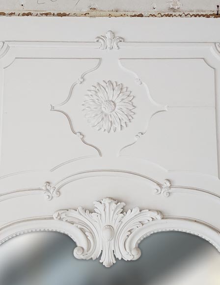 Trumeau de style Louis XV au grand tournesol Trumeau de style Louis XV au grand tournesol-1