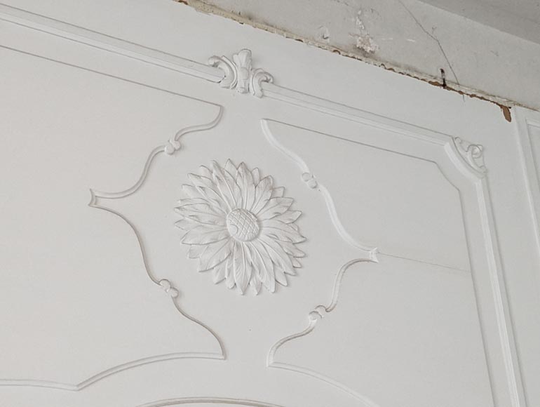 Trumeau de style Louis XV au grand tournesol Trumeau de style Louis XV au grand tournesol-2