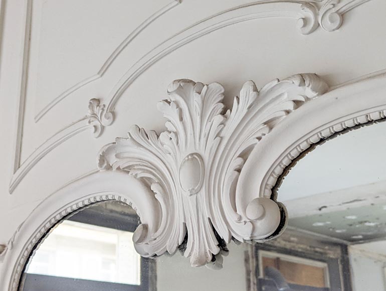 Trumeau de style Louis XV au grand tournesol Trumeau de style Louis XV au grand tournesol-3