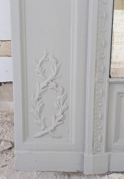 Trumeau au décor de guirlande de fleurs de style Louis XVI Trumeau au décor de guirlande de fleurs de style Louis XVI-5