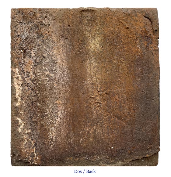 Plaque de cheminée de 1561 aux armes d’alliance de Jacques de Tige et de Blanche de Villelongue Plaque de cheminée de 1561 aux armes d’alliance de Jacques de Tige et de Blanche de Villelongue-8