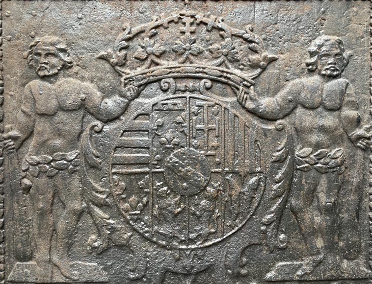 Plaque de cheminée aux armes de Léopold Ier, duc de Lorraine et de Bar Plaque de cheminée aux armes de Léopold Ier, duc de Lorraine et de Bar-1