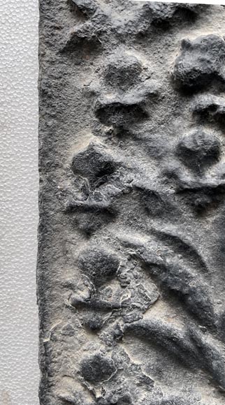 Plaque de cheminée du XVIIIe siècle représentant les symboles de la monarchie française Plaque de cheminée du XVIIIe siècle représentant les symboles de la monarchie française-3