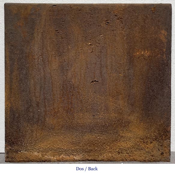 Plaque de cheminée du XVIIIe siècle figurant un amour s’amusant avec une chèvre Plaque de cheminée du XVIIIe siècle figurant un amour s’amusant avec une chèvre-6