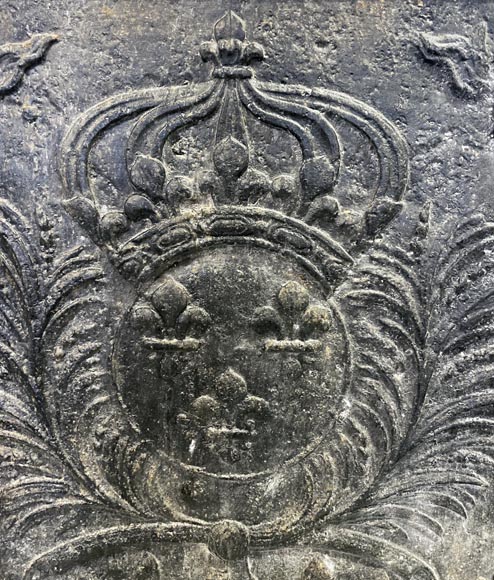 Plaque de cheminée aux fleurs de Lys royale Plaque de cheminée aux fleurs de Lys royale-1