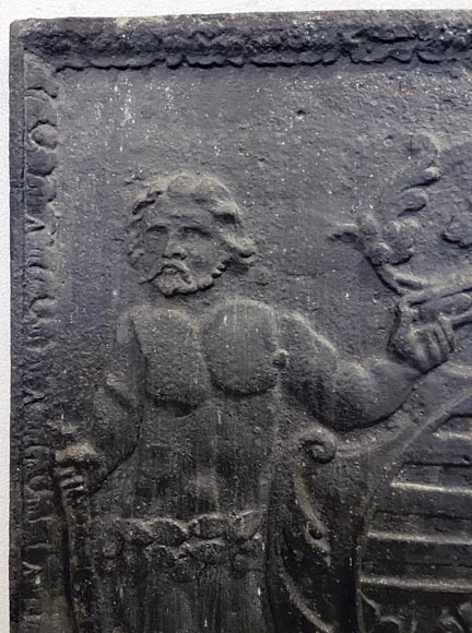 Plaque de cheminée aux armes du duc de Lorraine et de Bar de Léopold Ier Plaque de cheminée aux armes du duc de Lorraine et de Bar de Léopold Ier-3