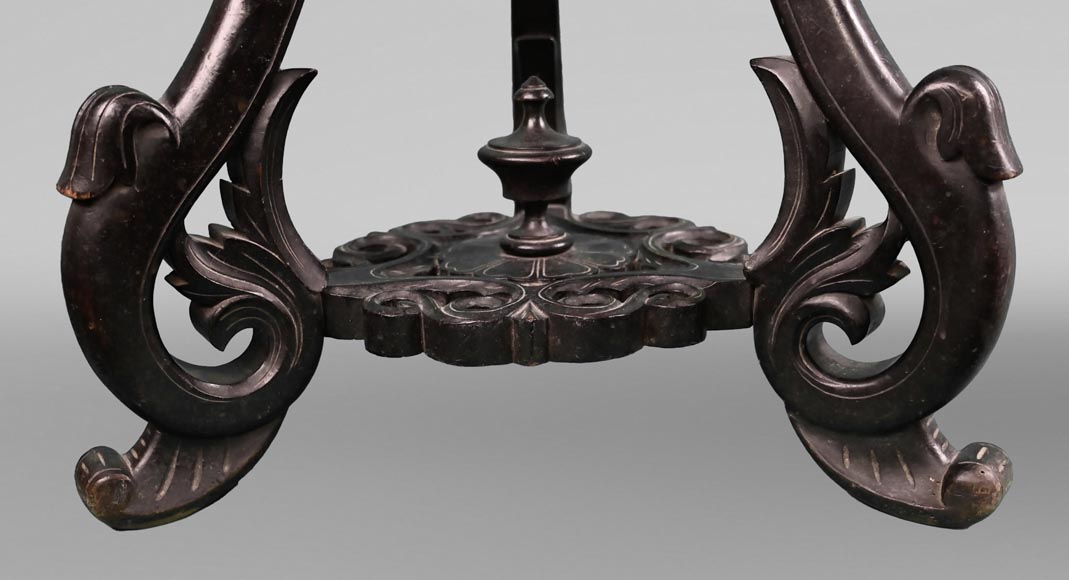 Le vase au Ara royal peint par Albert-Léon LEBARQUE et sa sellette d’origine. Le vase au Ara royal peint par Albert-Léon LEBARQUE et sa sellette d’origine.-15