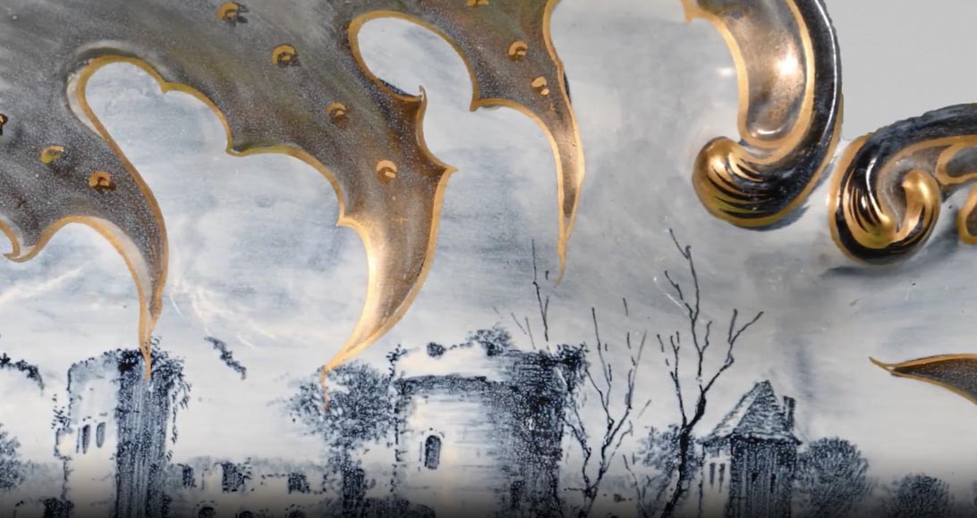 Variation nocturne, une création rare d’Emile GALLÉ Variation nocturne, une création rare d’Emile GALLÉ-4