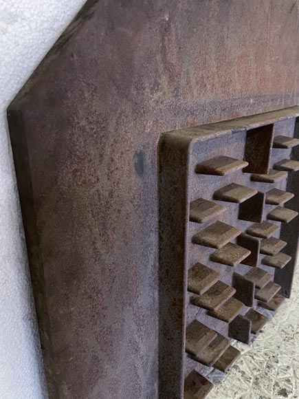 Plaque de cheminée moderne aux armes de France Plaque de cheminée moderne aux armes de France-8