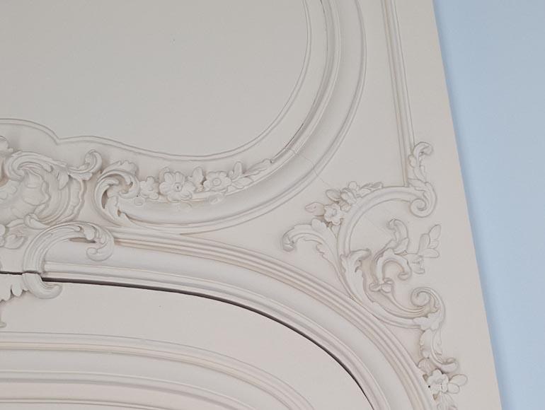 Ensemble de 3 portes de style Louis XV avec dessus de porte Ensemble de 3 portes de style Louis XV avec dessus de porte-4