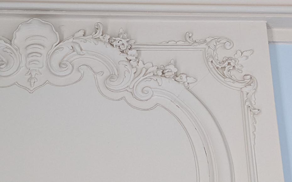 Ensemble de 3 portes de style Louis XV avec dessus de porte Ensemble de 3 portes de style Louis XV avec dessus de porte-6