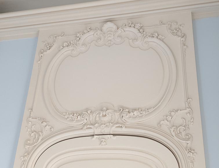 Ensemble de 3 portes de style Louis XV avec dessus de porte Ensemble de 3 portes de style Louis XV avec dessus de porte-11