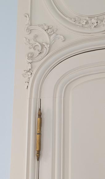 Ensemble de 3 portes de style Louis XV avec dessus de porte Ensemble de 3 portes de style Louis XV avec dessus de porte-15