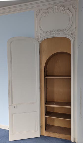 Ensemble de 3 portes de style Louis XV avec dessus de porte Ensemble de 3 portes de style Louis XV avec dessus de porte-18