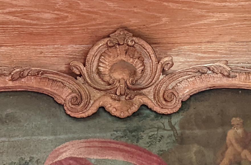 Paire de trumeaux de porte d'époque Louis XV figurants des scènes de la vie de Vénus Paire de trumeaux de porte d'époque Louis XV figurants des scènes de la vie de Vénus-2