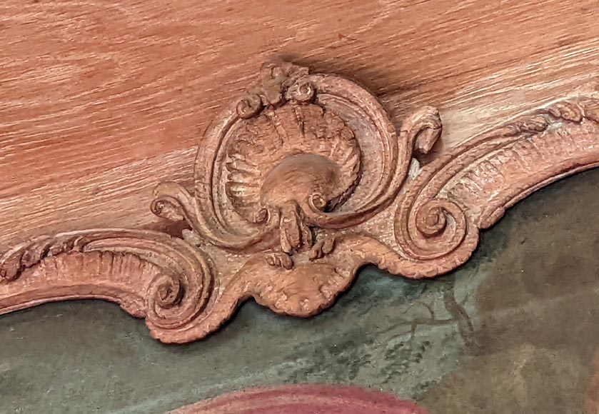 Paire de trumeaux de porte d'époque Louis XV figurants des scènes de la vie de Vénus Paire de trumeaux de porte d'époque Louis XV figurants des scènes de la vie de Vénus-3