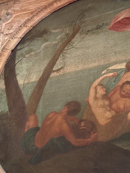 Paire de trumeaux de porte d'époque Louis XV figurants des scènes de la vie de Vénus Paire de trumeaux de porte d'époque Louis XV figurants des scènes de la vie de Vénus-5