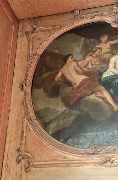 Paire de trumeaux de porte d'époque Louis XV figurants des scènes de la vie de Vénus Paire de trumeaux de porte d'époque Louis XV figurants des scènes de la vie de Vénus-13