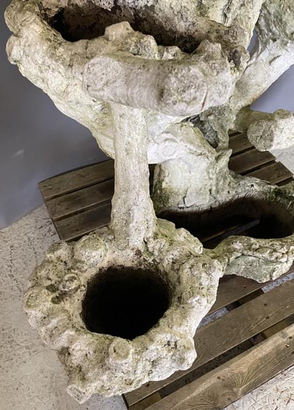 Jardinière en béton aux formes végétales Jardinière en béton aux formes végétales-3