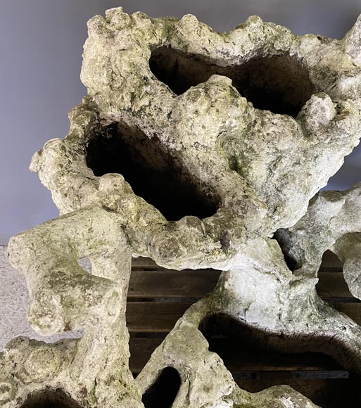 Jardinière en béton aux formes végétales Jardinière en béton aux formes végétales-4