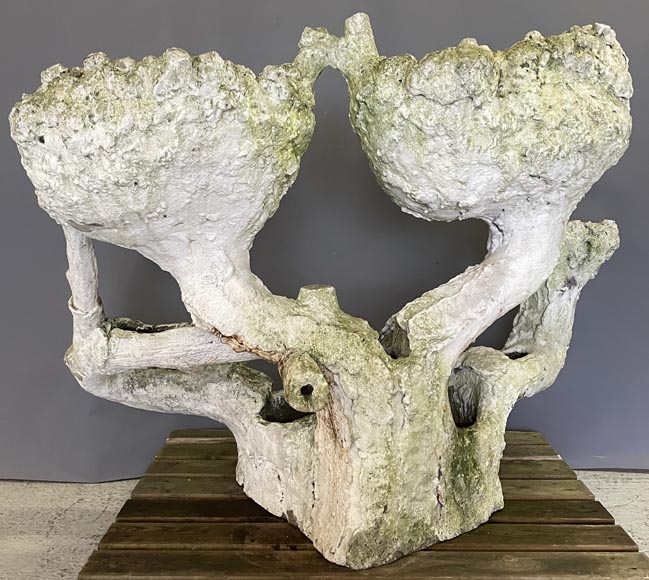 Jardinière en béton aux formes végétales Jardinière en béton aux formes végétales-7