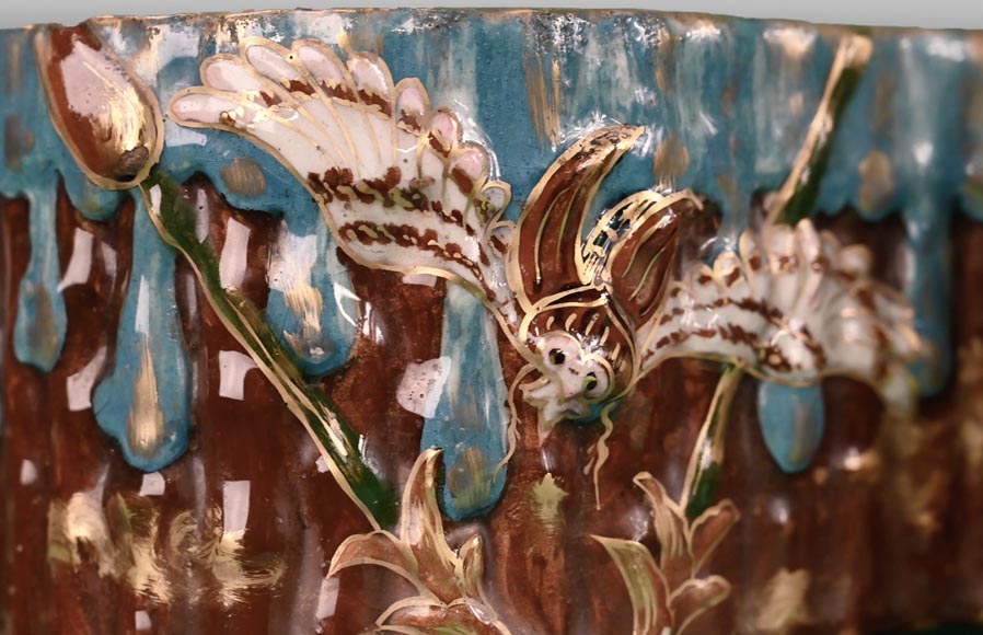 Émile GALLÉ, Jardinière au décor inspiré par la nature de l’Égypte pharaonique, vers 1879-1890 Émile GALLÉ, Jardinière au décor inspiré par la nature de l’Égypte pharaonique, vers 1879-1890-3