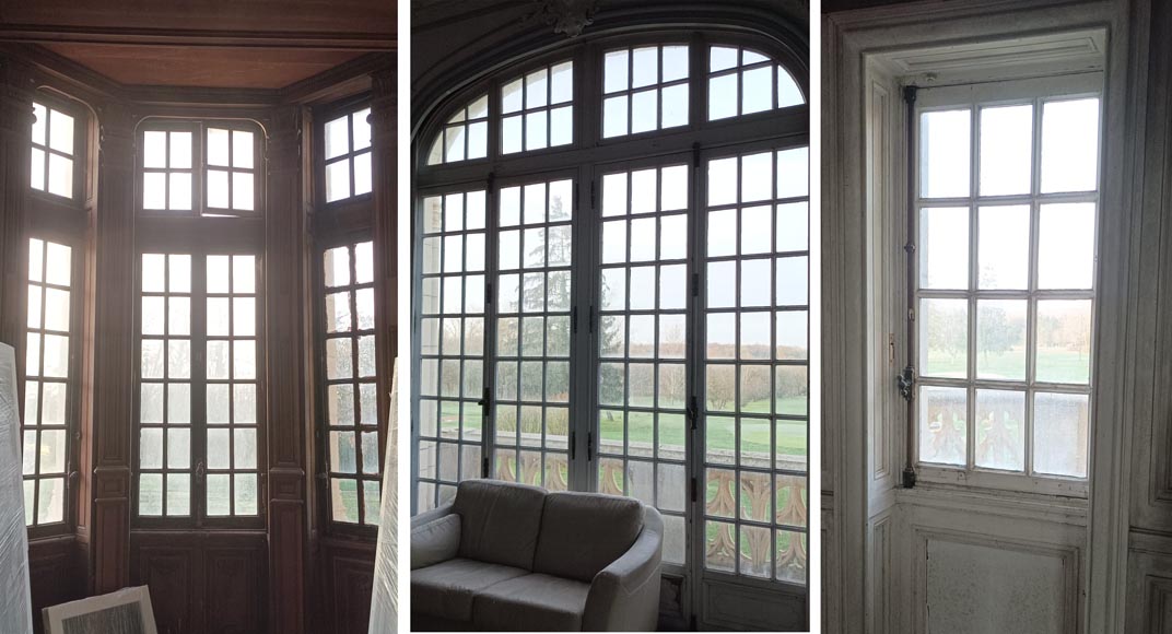 Important ensemble de fenêtres de château Important ensemble de fenêtres de château-1