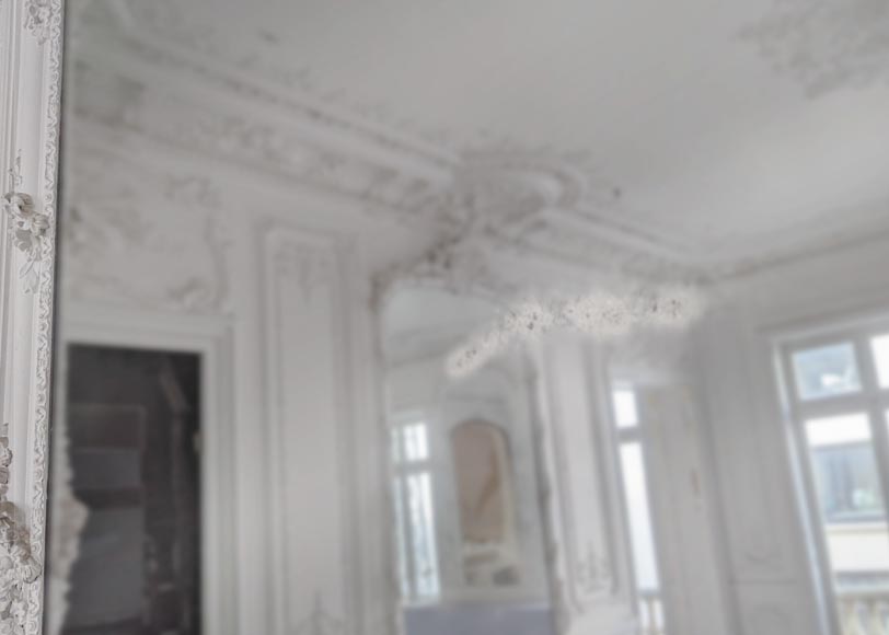 Grand trumeau sculpté en bois et stuc d'époque Napoléon III Grand trumeau sculpté en bois et stuc d'époque Napoléon III-6