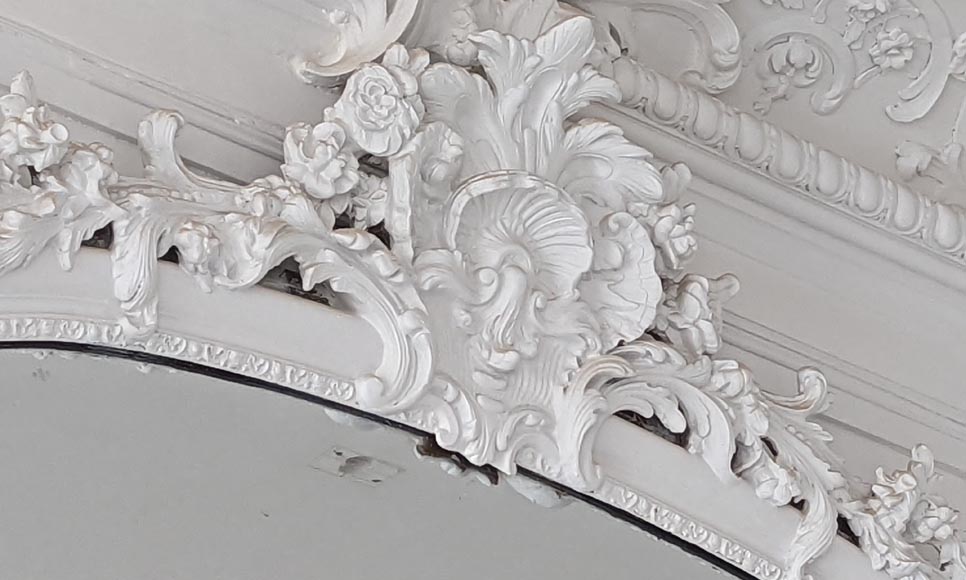 Grand trumeau époque Napoléon III avec miroir au mercure Grand trumeau époque Napoléon III avec miroir au mercure-3