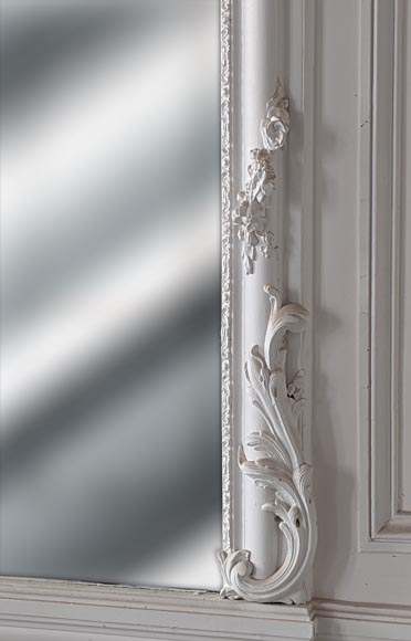 Grand trumeau époque Napoléon III avec miroir au mercure Grand trumeau époque Napoléon III avec miroir au mercure-6