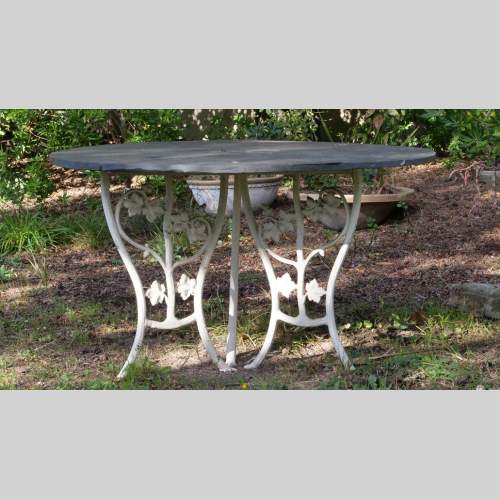 Table de jardin en fonte de fer, fin du XXe siècle