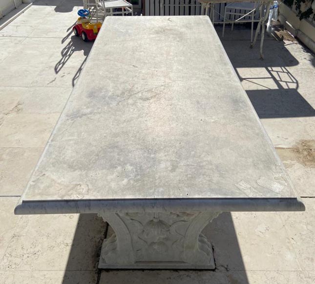 Table à piétement néoclassique du XIXe, plateau postérieur Table à piétement néoclassique du XIXe, plateau postérieur-6