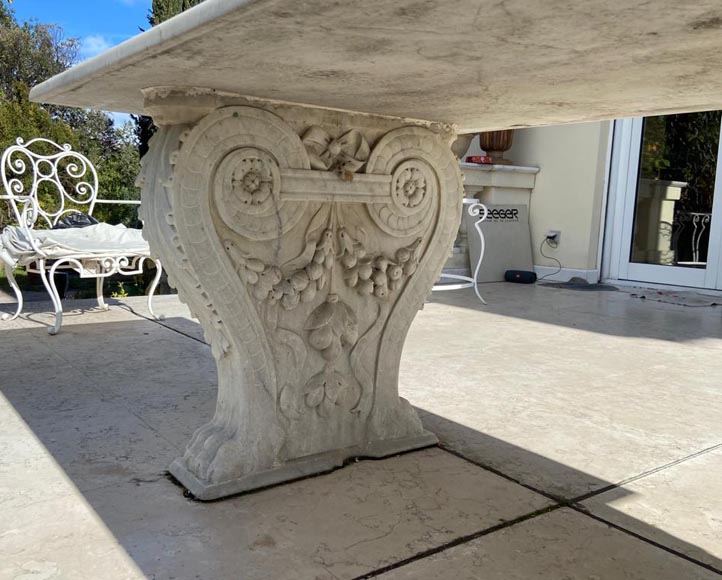 Table à piétement néoclassique du XIXe, plateau postérieur Table à piétement néoclassique du XIXe, plateau postérieur-8