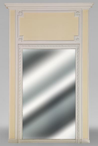 Trumeau de style de style Louis XVI décoré de petites rosaces Trumeau de style de style Louis XVI décoré de petites rosaces-0