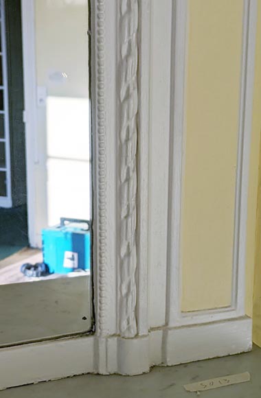 Trumeau de style de style Louis XVI décoré de petites rosaces Trumeau de style de style Louis XVI décoré de petites rosaces-4