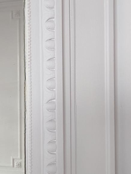 Trumeau arrondi à la frise d'oves de style Louis XVI Trumeau arrondi à la frise d'oves de style Louis XVI-4