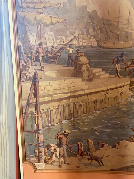 Ensemble de six toiles aux scènes de marines Ensemble de six toiles aux scènes de marines-15