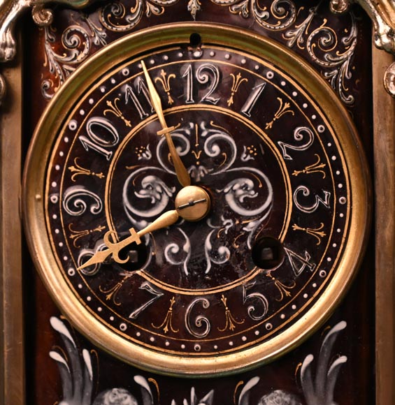 Paul SOYER, Garniture de cheminée néo-Renaissance, vers 1875 Paul SOYER, Garniture de cheminée néo-Renaissance, vers 1875-8