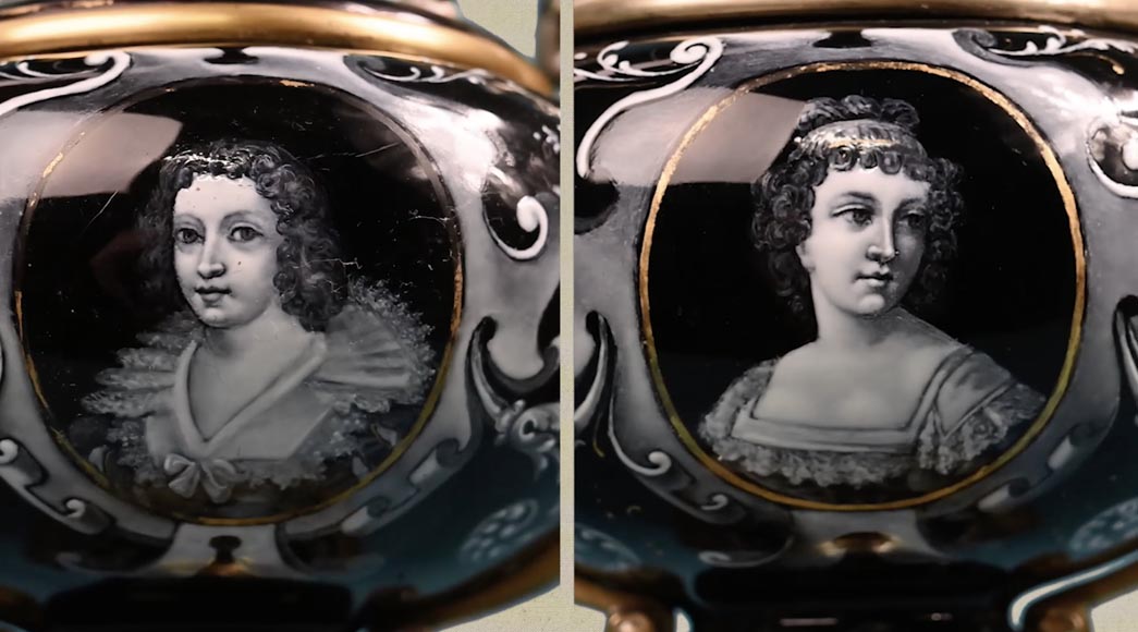 Paul SOYER, Garniture de cheminée néo-Renaissance, vers 1875 Paul SOYER, Garniture de cheminée néo-Renaissance, vers 1875-12