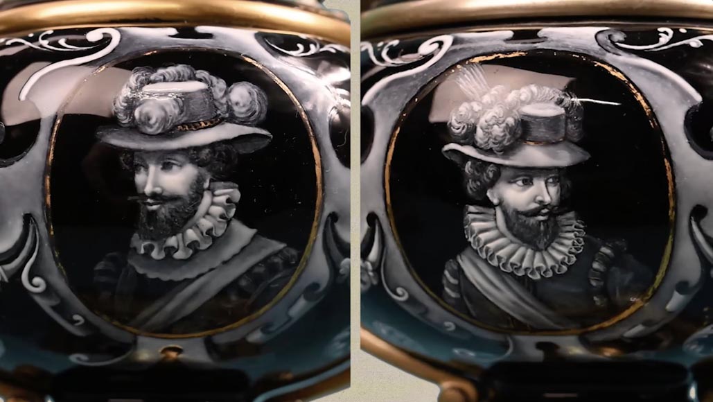 Paul SOYER, Garniture de cheminée néo-Renaissance, vers 1875 Paul SOYER, Garniture de cheminée néo-Renaissance, vers 1875-13