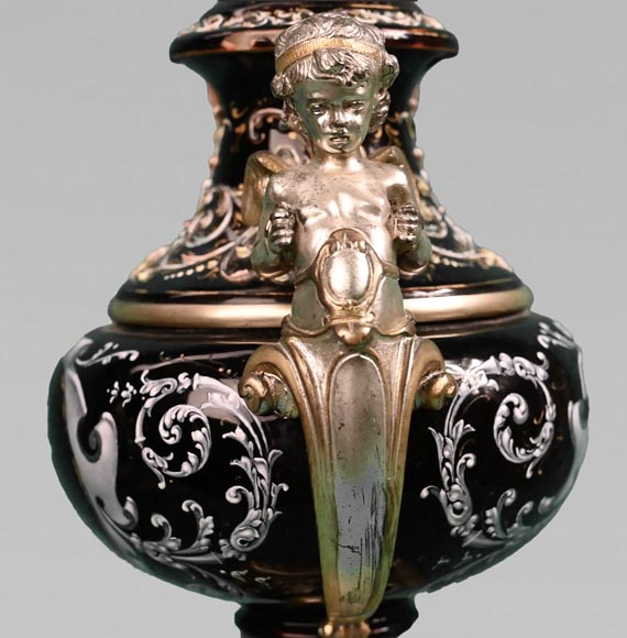 Paul SOYER, Garniture de cheminée néo-Renaissance, vers 1875 Paul SOYER, Garniture de cheminée néo-Renaissance, vers 1875-14