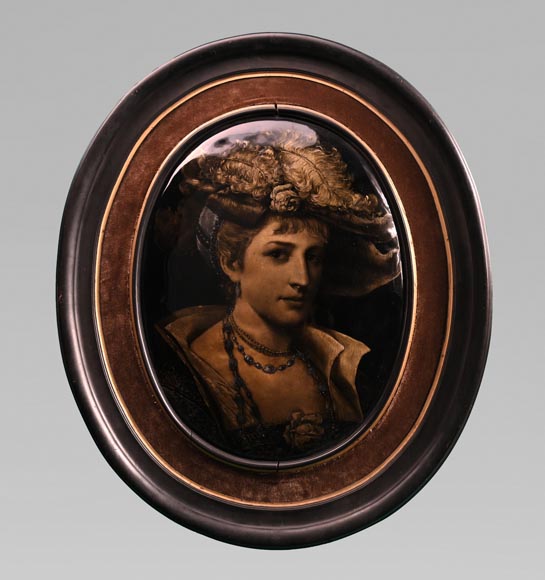 Paul SOYER, Paire de portraits émaillés, fin du XIXe siècle Paul SOYER, Paire de portraits émaillés, fin du XIXe siècle-2