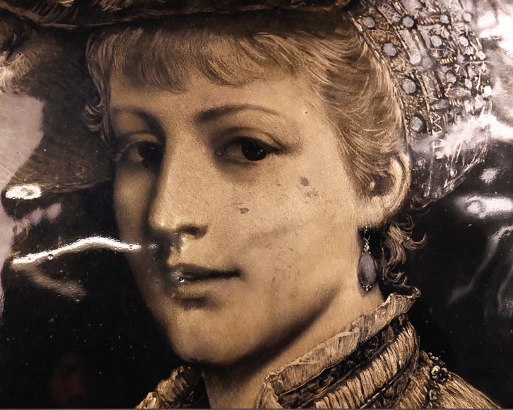 Paul SOYER, Paire de portraits émaillés, fin du XIXe siècle Paul SOYER, Paire de portraits émaillés, fin du XIXe siècle-4