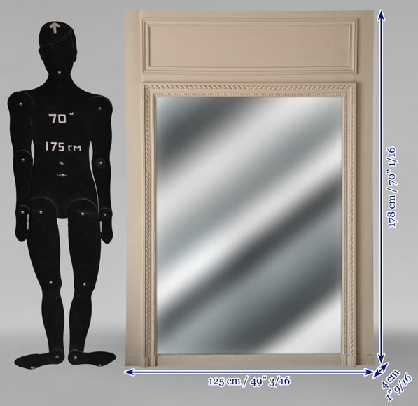 Trumeau de style Louis XVI au décor de perles Trumeau de style Louis XVI au décor de perles-7