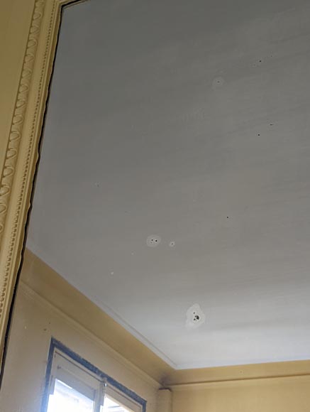 Trumeau de style Louis XVI au décor de guirlande de fleurs Trumeau de style Louis XVI au décor de guirlande de fleurs-4