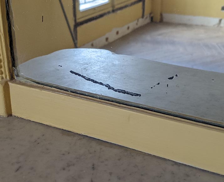 Trumeau de style Louis XVI au décor de guirlande de fleurs Trumeau de style Louis XVI au décor de guirlande de fleurs-7