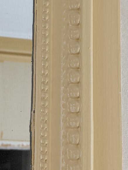 Trumeau de style Louis XVI à décors de fleurs et flèche de Cupidon Trumeau de style Louis XVI à décors de fleurs et flèche de Cupidon-4